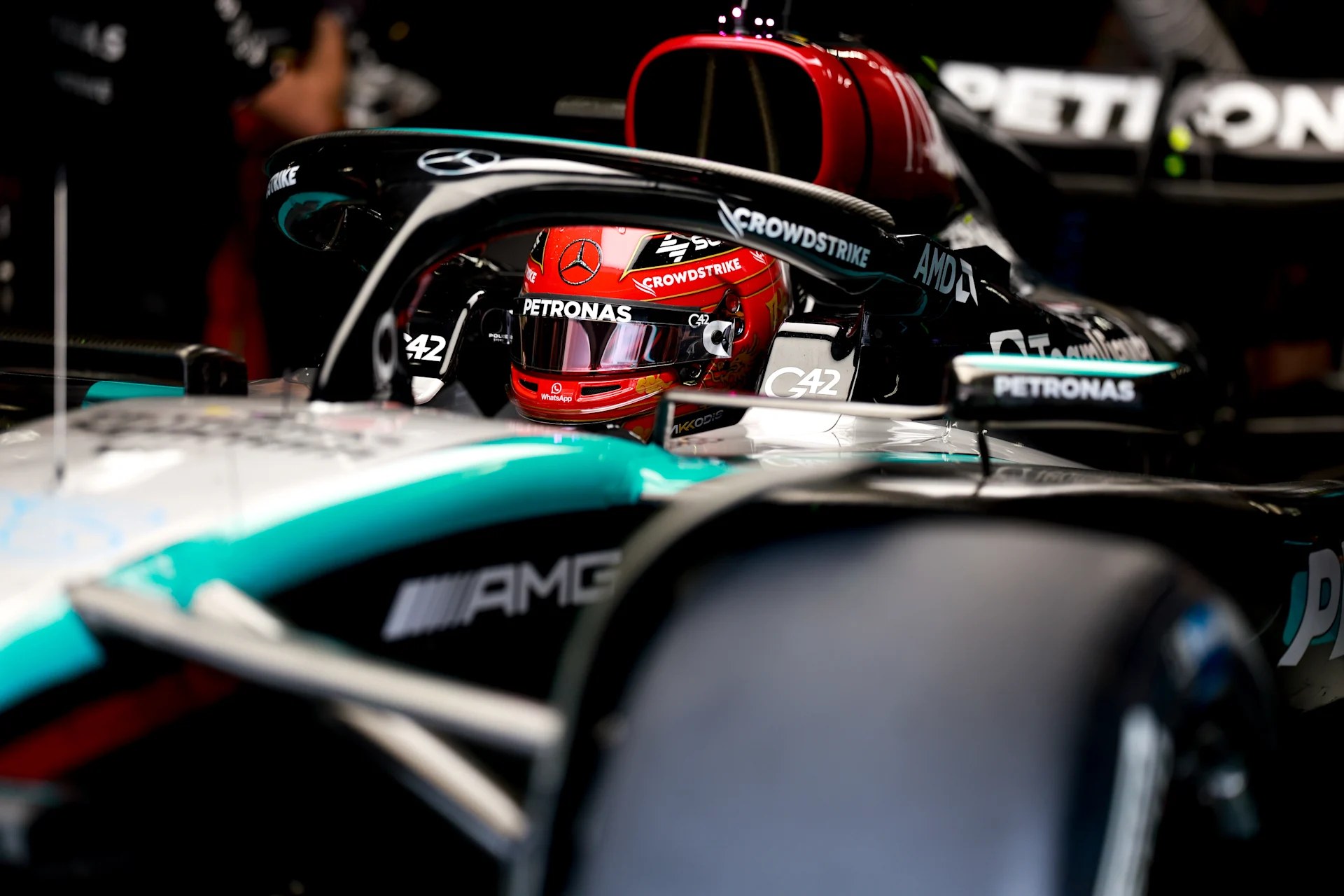A Formula 1 car, detail
